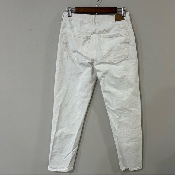 American Eagle White Denim 90’s Straight High Rise Jeans Women’s Size 4 - Picture 6 of 9